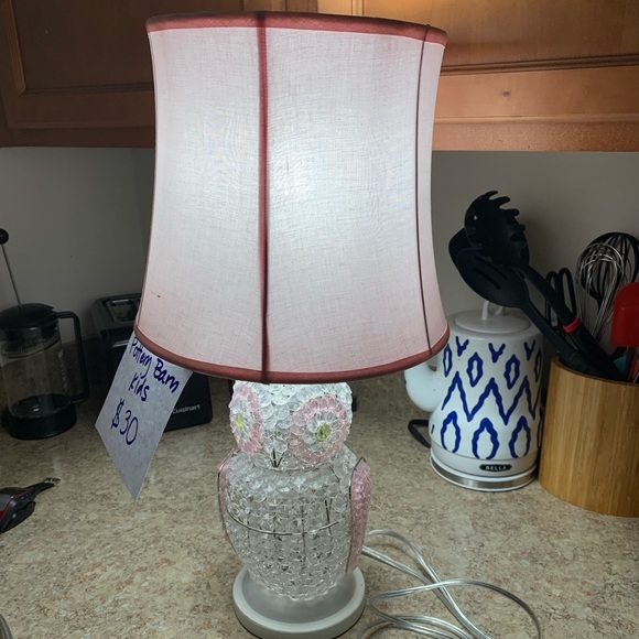 Pottery Barn Kids Other Owl Crystal Bead Lamp Poshmark